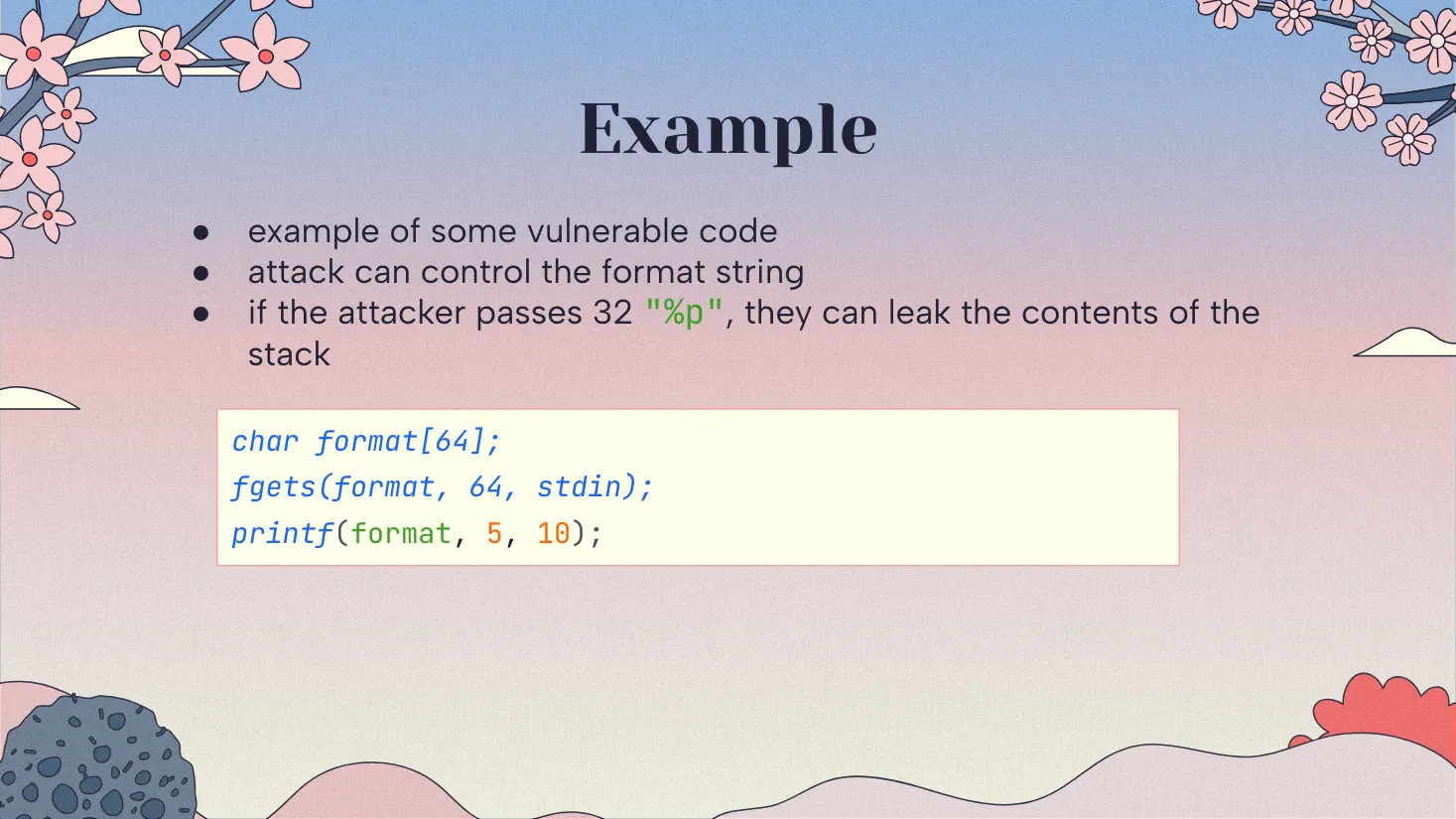 printf vulnerability
