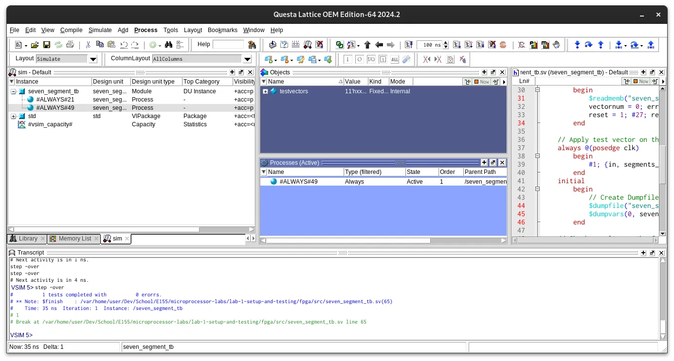 Cool Working Testbench