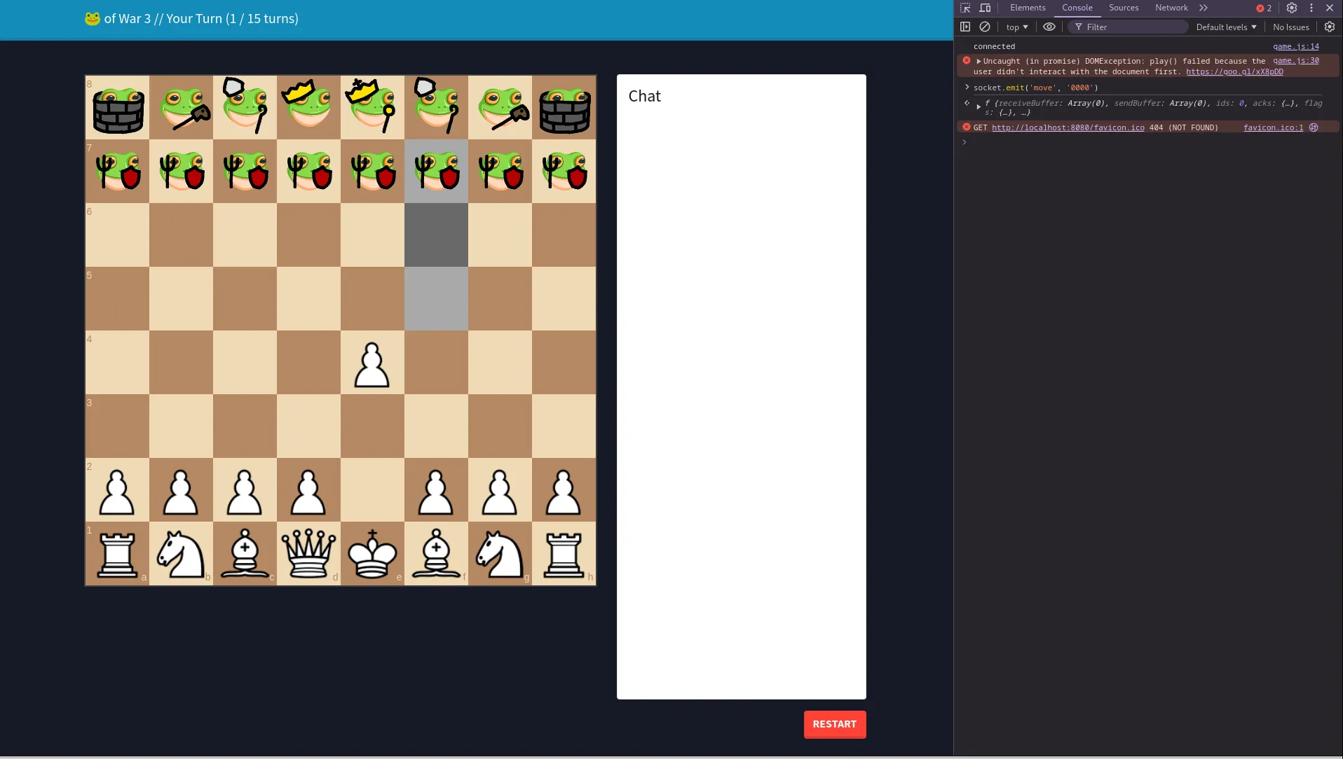 Stockfish moving for us